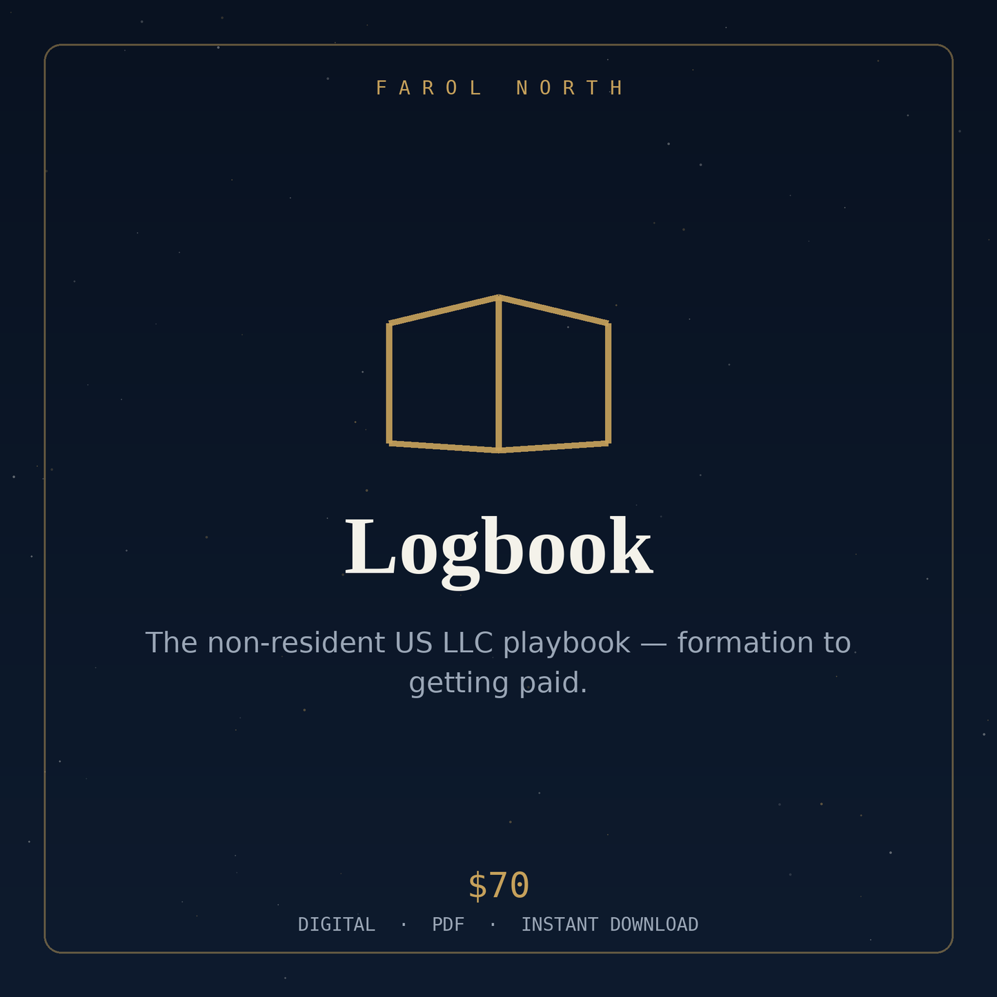 Logbook — The Non-Resident US LLC Playbook